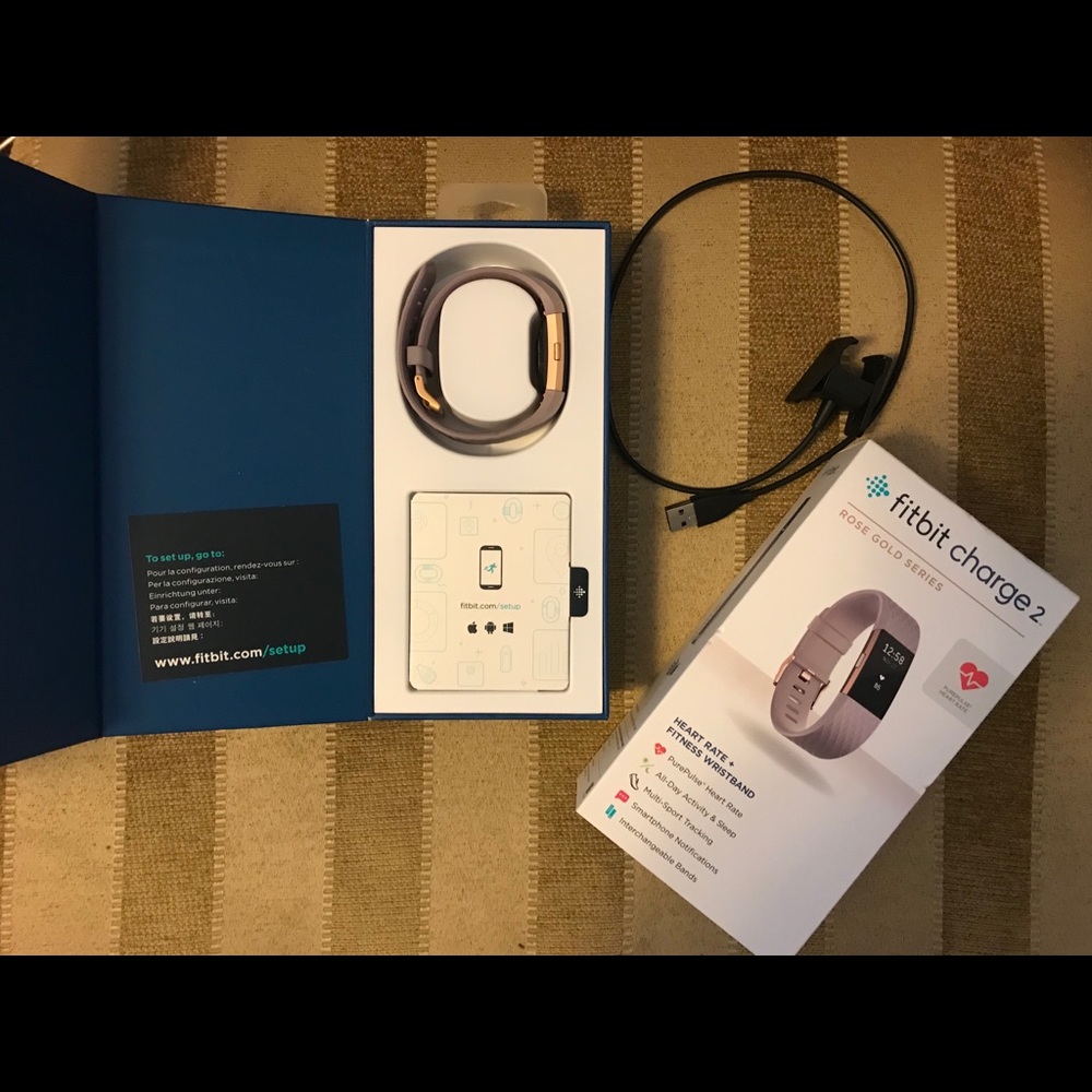 Fitbit charge 2 lavender/rose gold